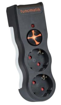 TUNÇMATİK 2Lİ TSK19022 Enerji Koruma Prizi 1050 Joule İkili Siyah 2Lİ  akım koruma - 2